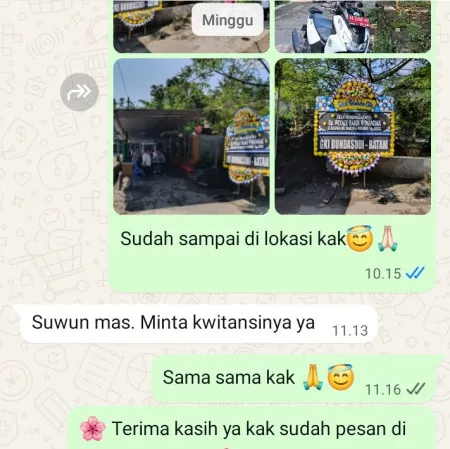 Pengiriman Papan Bunga Duka Villa Nusa Indah