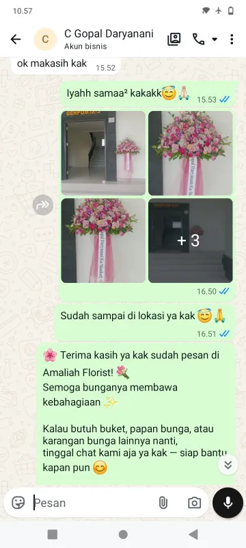 Pengiriman Karangan Bunga Villa Nusa Indah