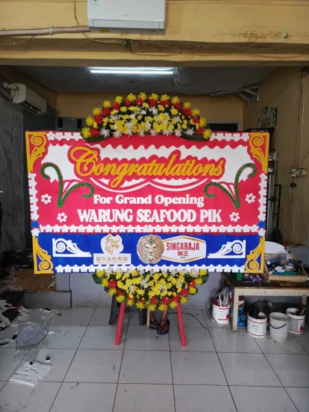 Papan Bunga Ucapan Selamat Villa Nusa Indah