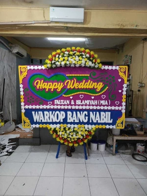 Papan Bunga di Villa Nusa Indah