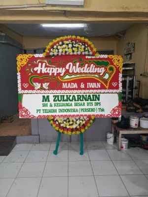 Papan Bunga di Villa Nusa Indah