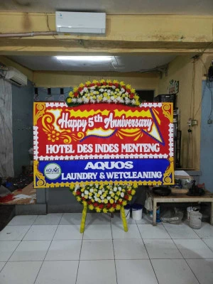 Papan Bunga di Villa Nusa Indah