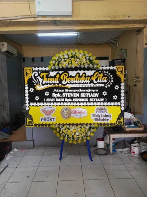 Papan Bunga di Villa Nusa Indah