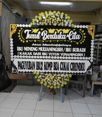 Papan Bunga di Villa Nusa Indah