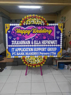 Papan Bunga di Villa Nusa Indah